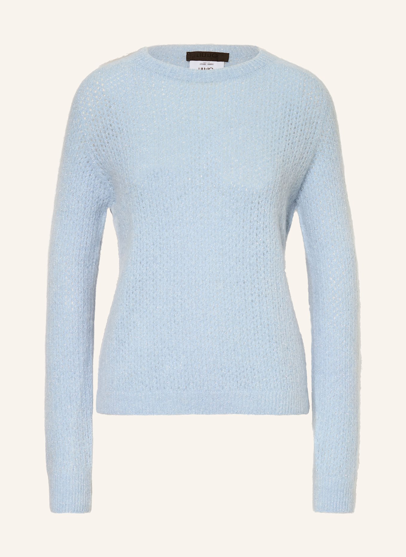 LIU JO Pullover mit Alpaka: HELLBLAU