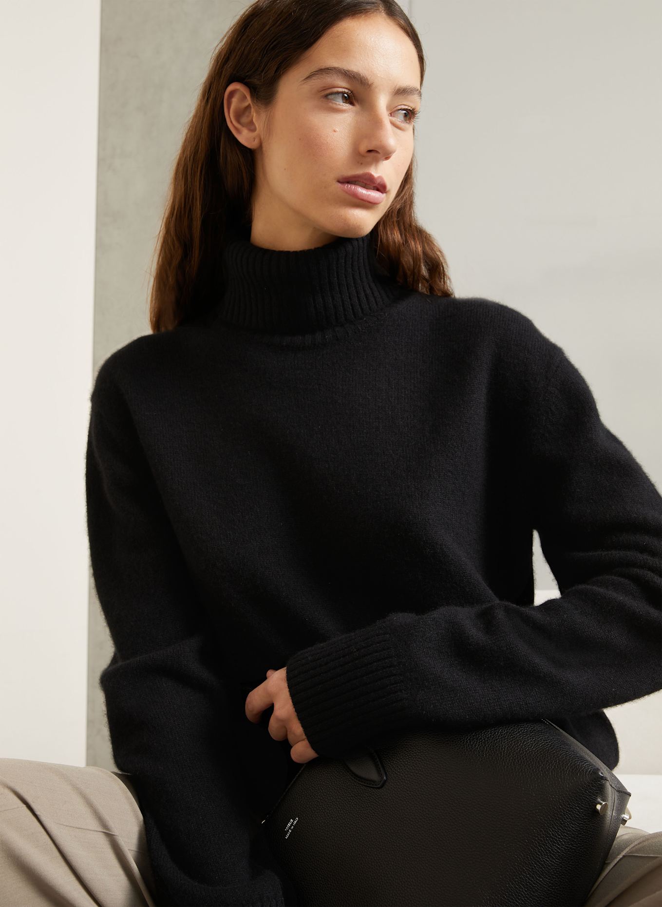 TOTEME Golf z kaszmiru: CZARNY