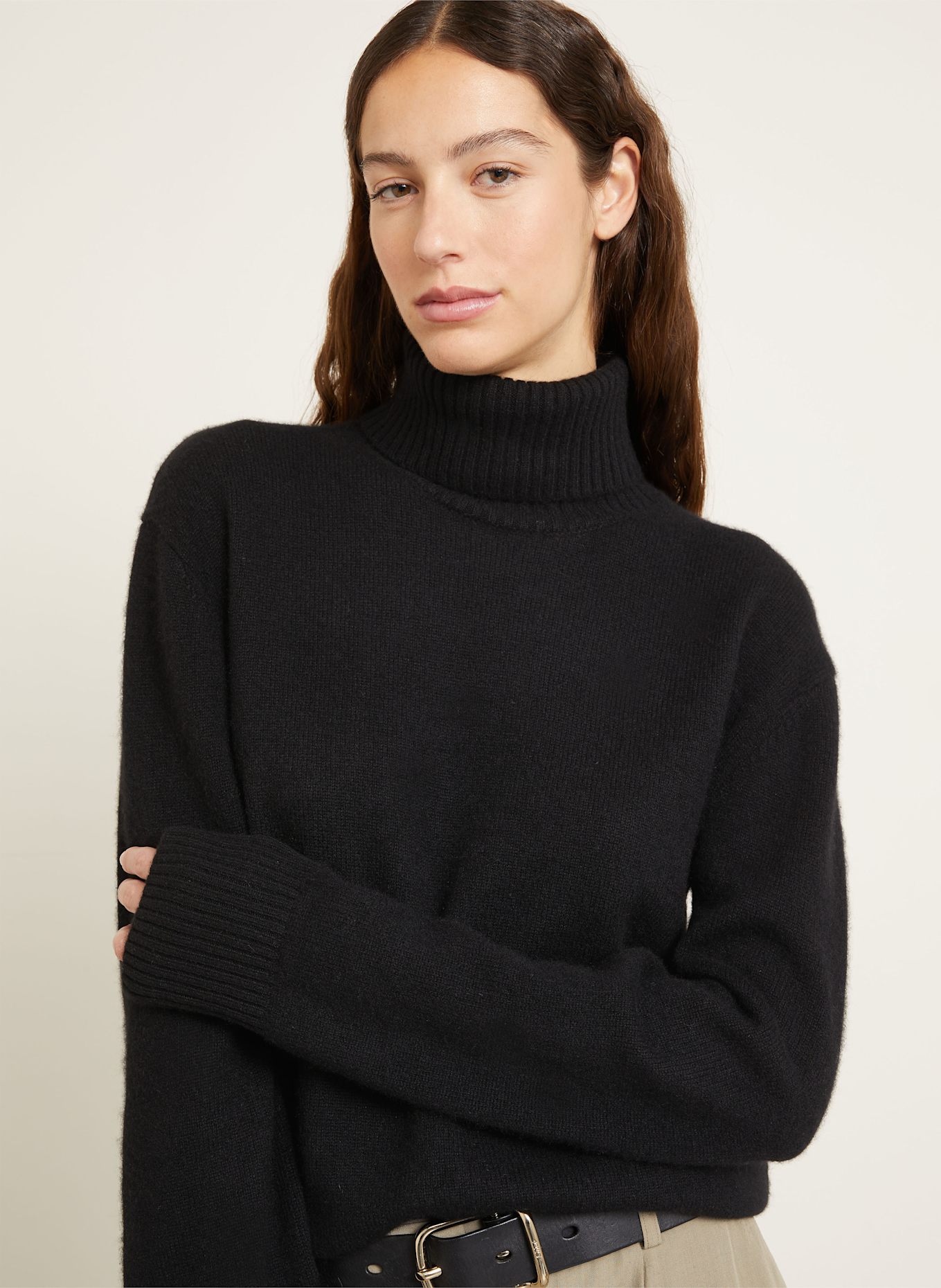 TOTEME Golf z kaszmiru: CZARNY