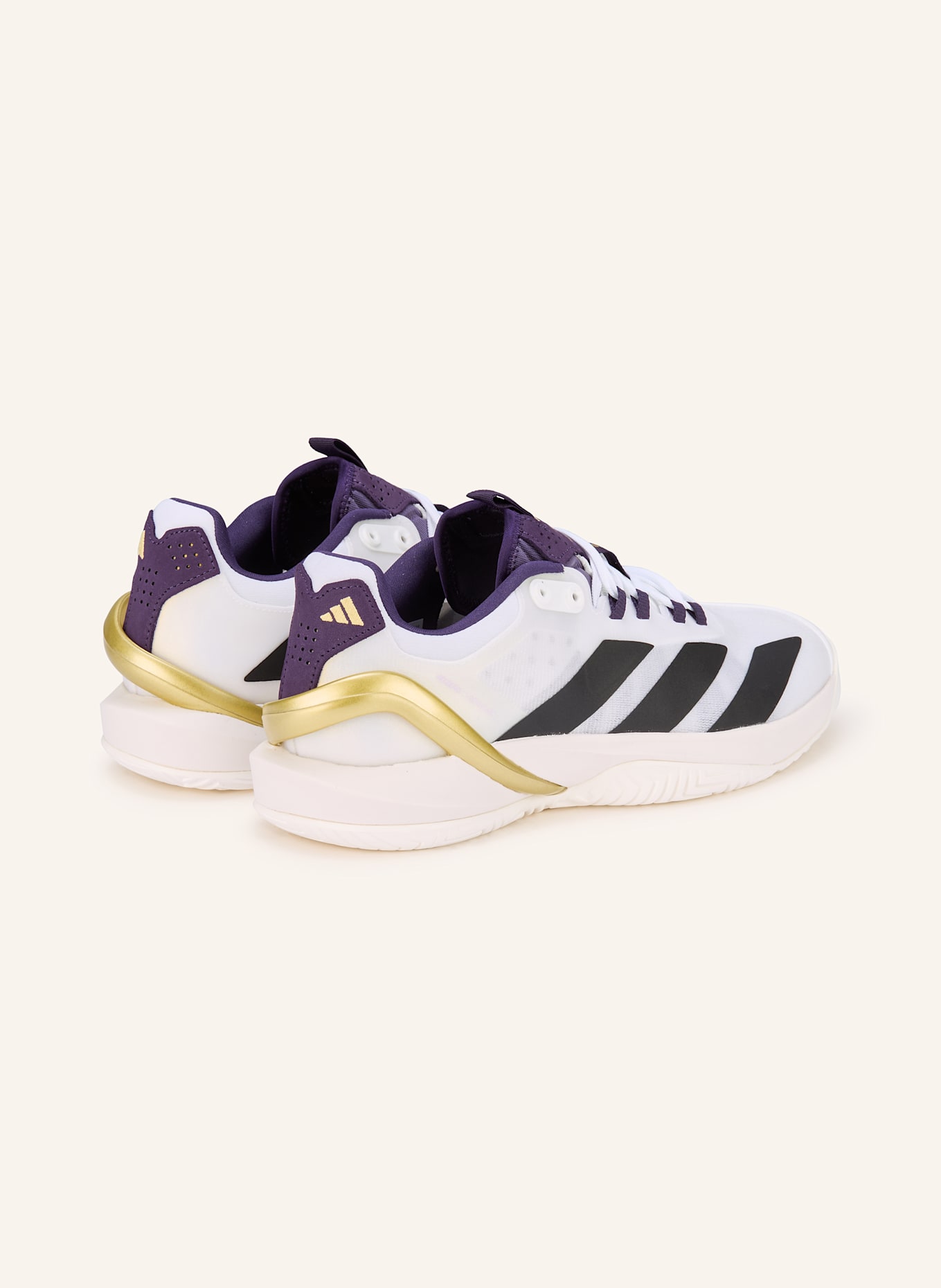 adidas Tennisschuhe ADIZERO CYBERSONIC 2: WEISS / SCHWARZ / DUNKELLILA