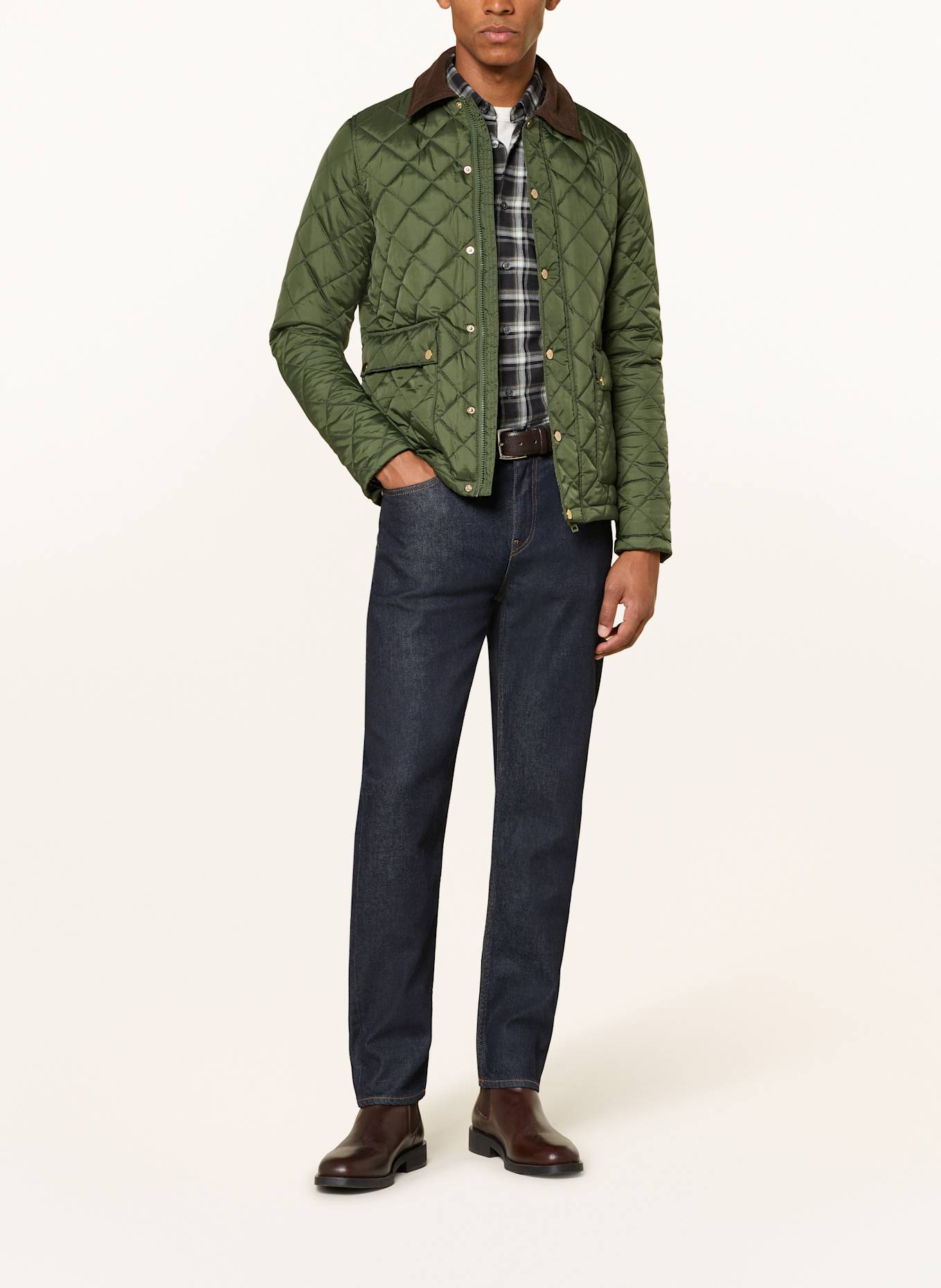 STROKESMAN'S Steppjacke: OLIV