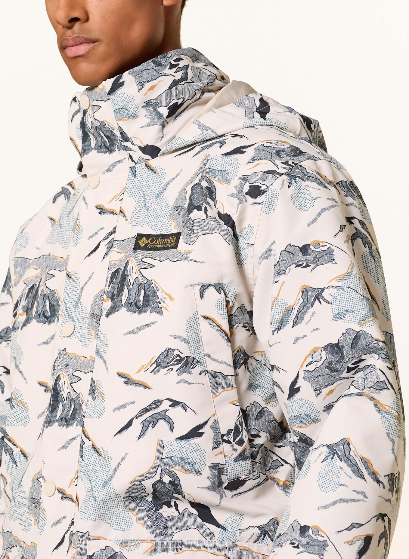 Columbia 2-in-1-Jacke HIGH CASCADES™: HELLGRAU / DUNKELGRAU / DUNKELGELB