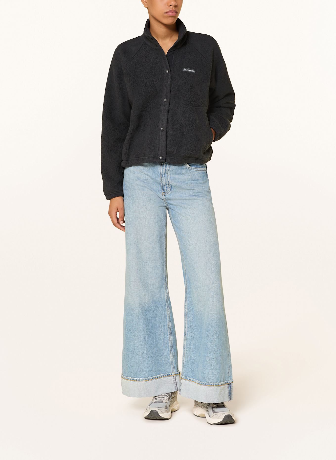 Columbia Fleece-Troyer JASPER RIDGE™ PEBBLED: SCHWARZ