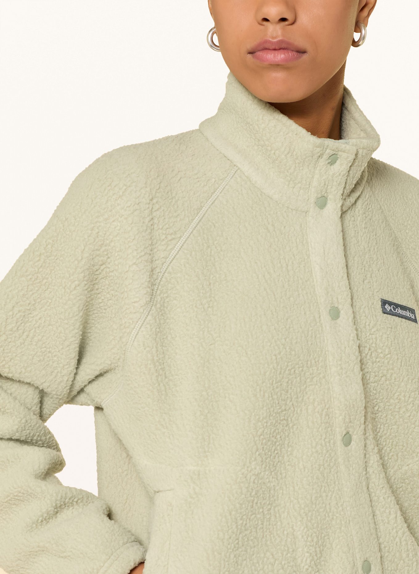 Columbia Fleece-Troyer JASPER RIDGE™ PEBBLED: HELLGRÜN