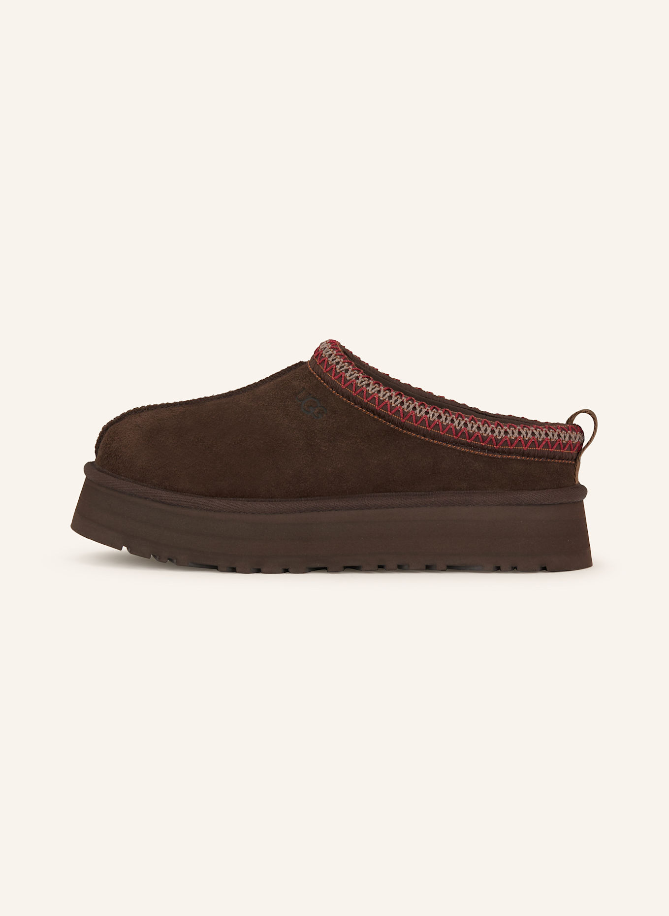 UGG Plateau-Pantoletten TAZZ: DUNKELBRAUN
