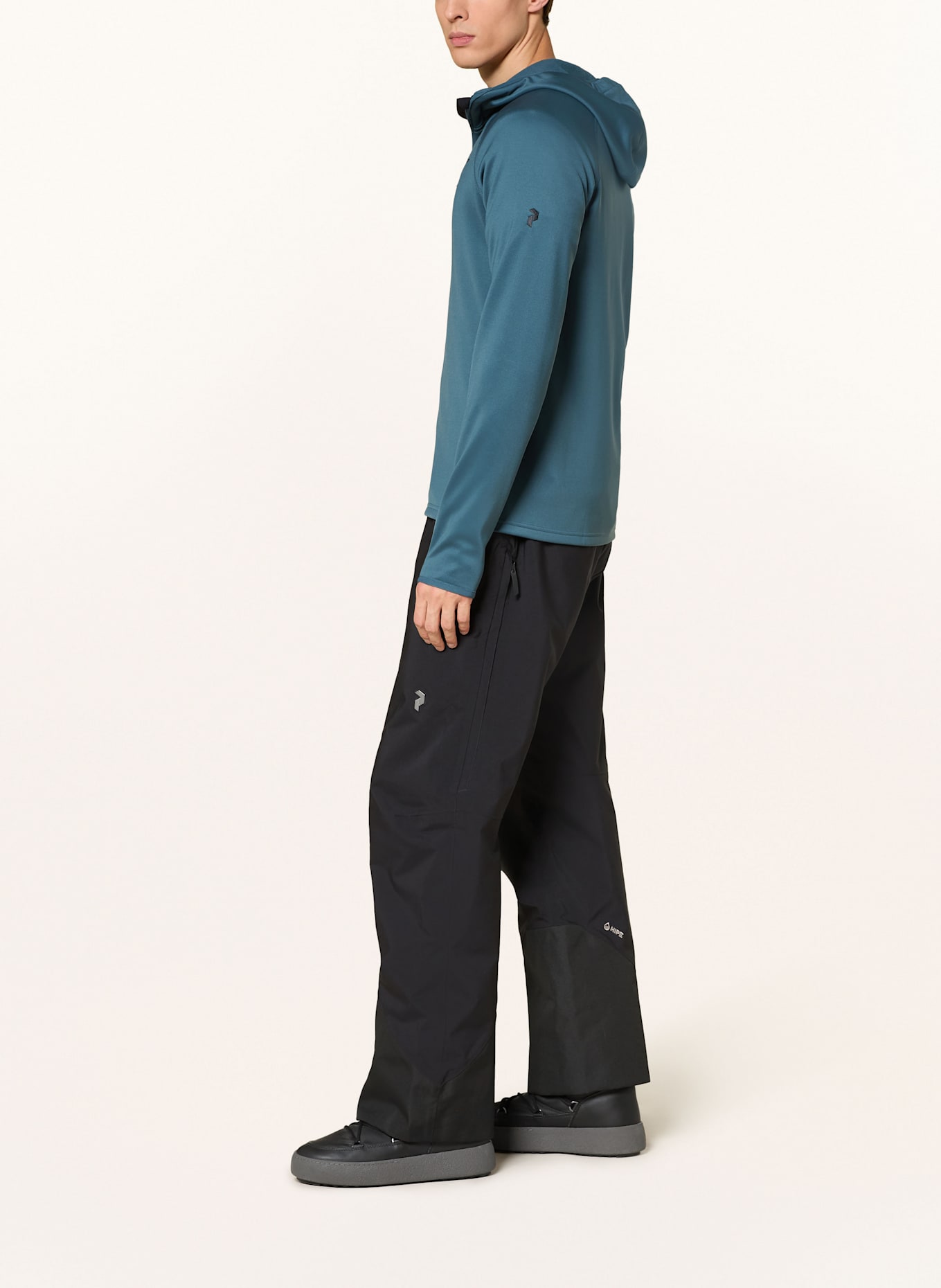 Peak Performance Midlayer-Jacke ZIP HOOD: BLAUGRAU