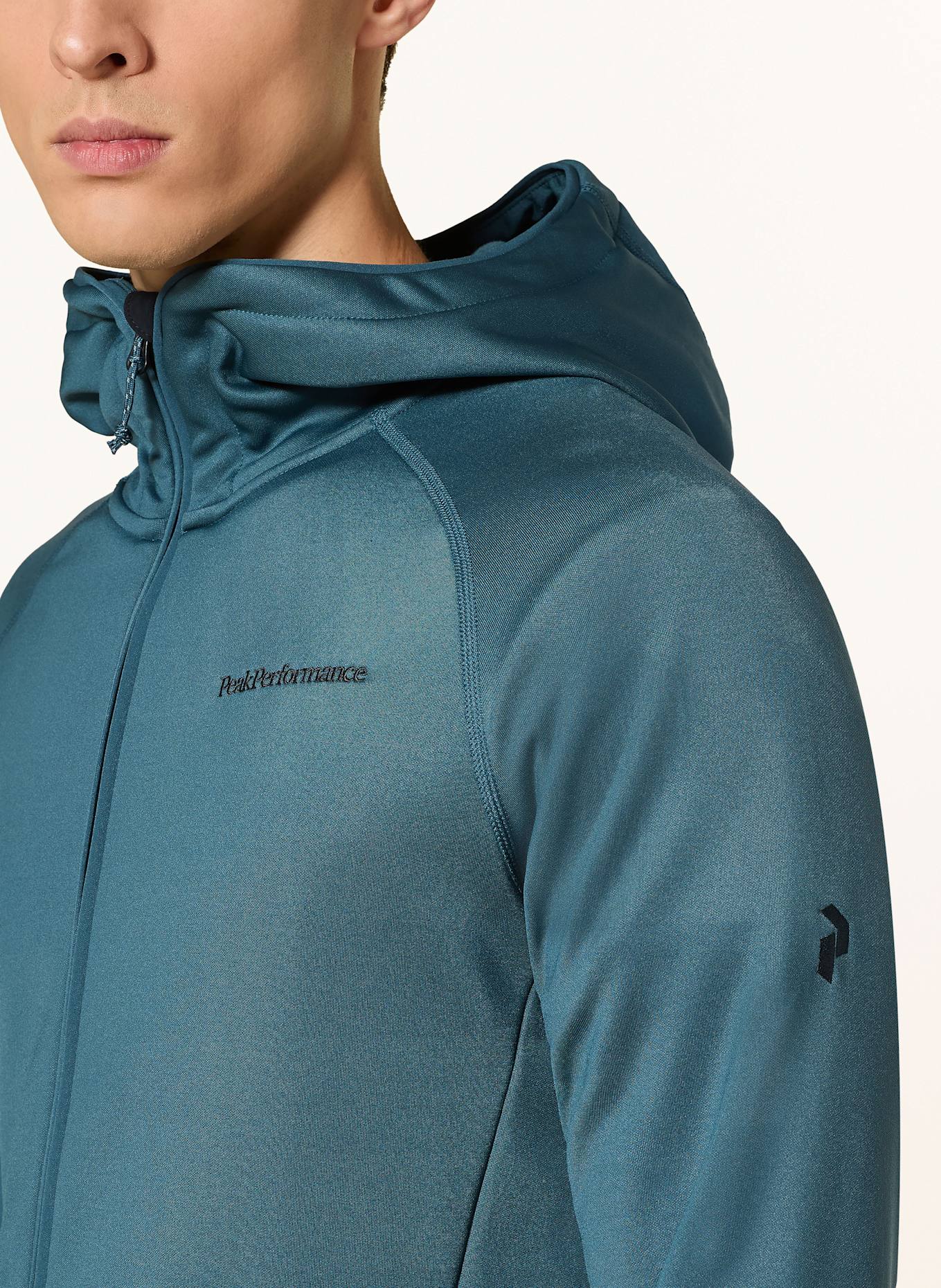 Peak Performance Midlayer-Jacke ZIP HOOD: BLAUGRAU