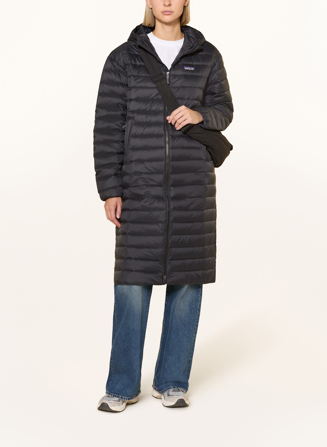 patagonia Płaszcz puchowy RECYCLED DOWN SWEATER™: CZARNY