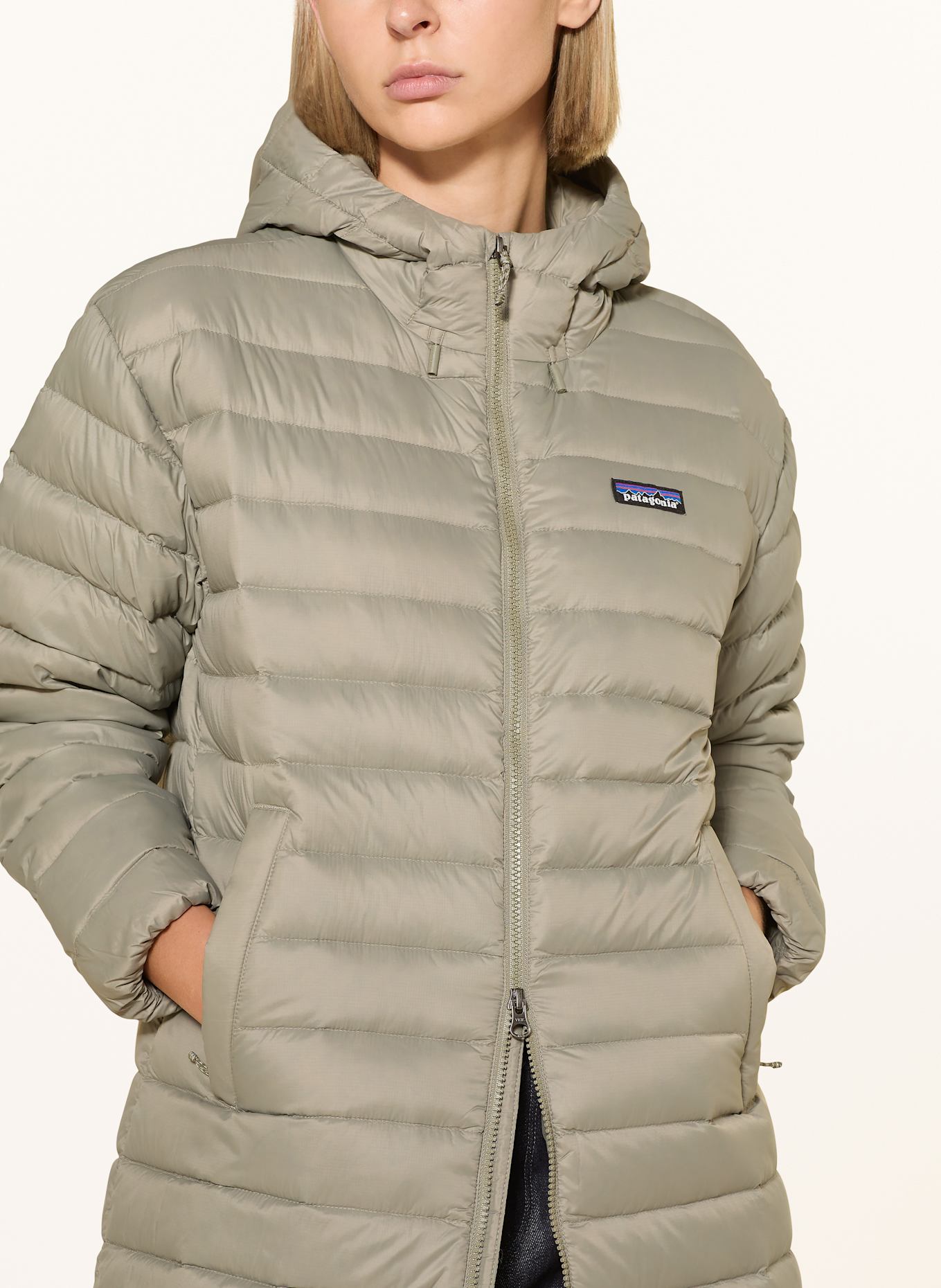 patagonia Płaszcz puchowy RECYCLED DOWN SWEATER™: JASNOZIELONY