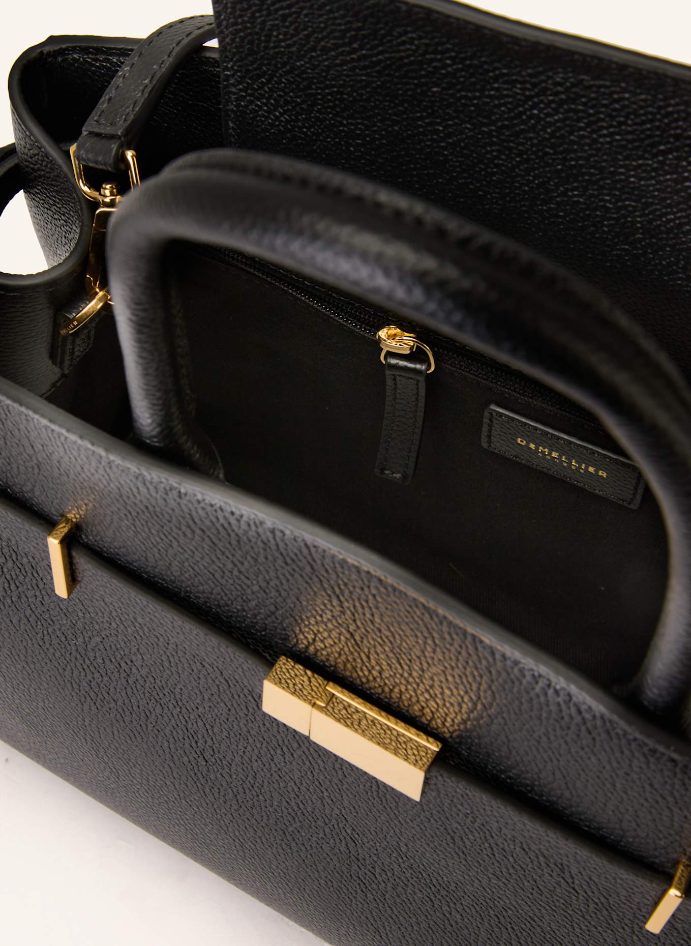 DEMELLIER Handtasche HUDSON: SCHWARZ