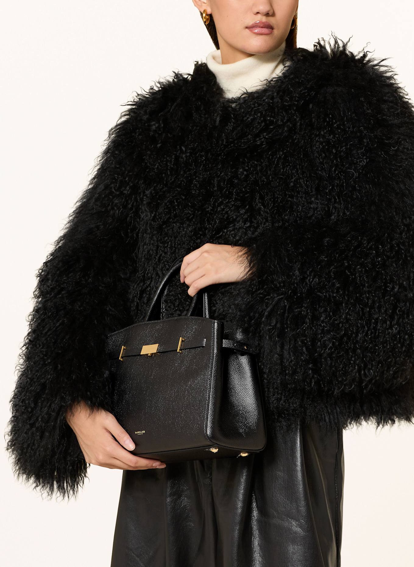 DEMELLIER Handtasche HUDSON: SCHWARZ