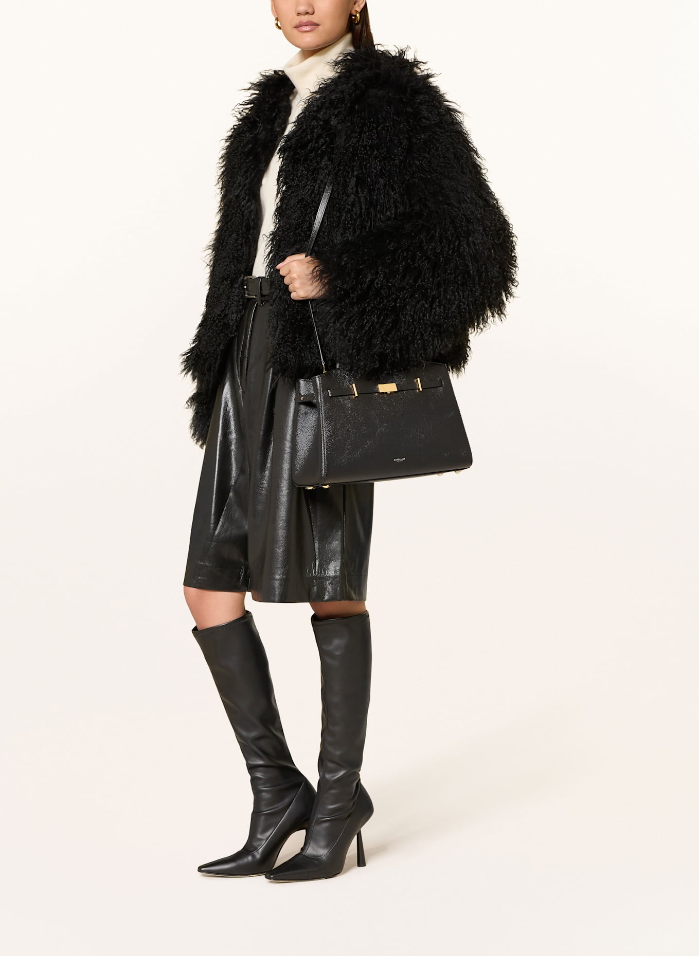 DEMELLIER Handtasche HUDSON: SCHWARZ