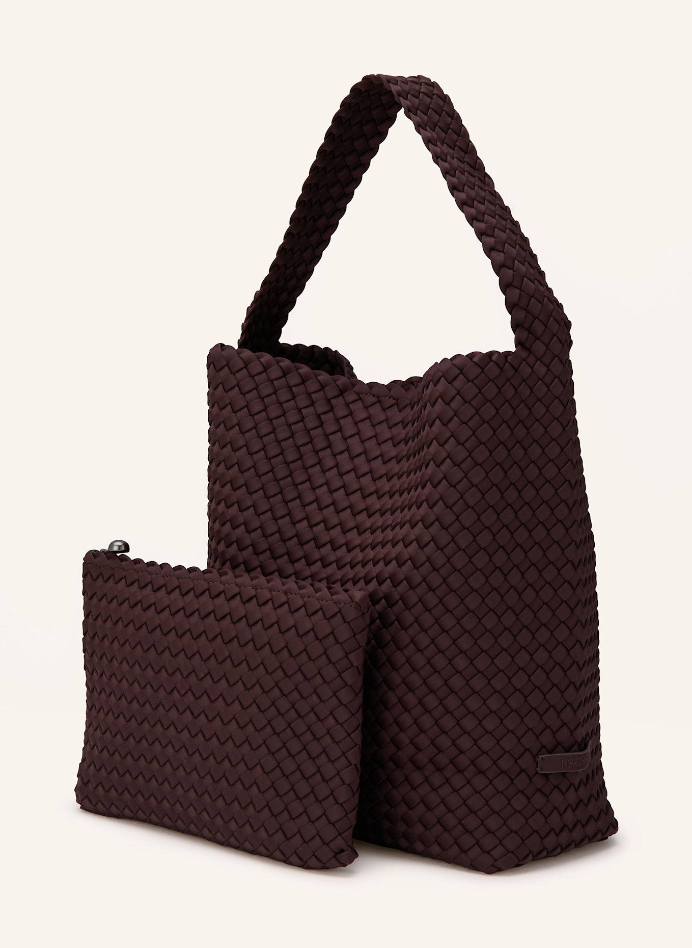 Naghedi Sac à poche MEDIUM avec pochette: MARRON FONCÉ