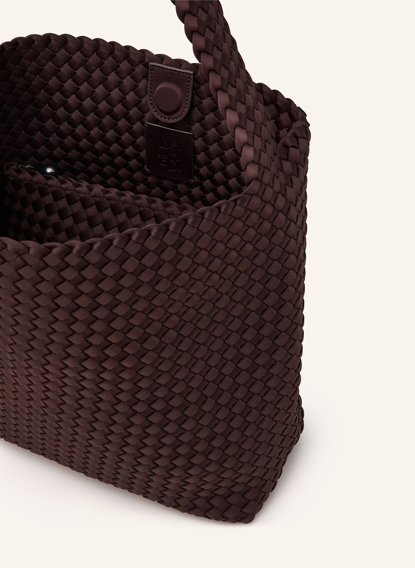 Naghedi Sac à poche MEDIUM avec pochette: MARRON FONCÉ