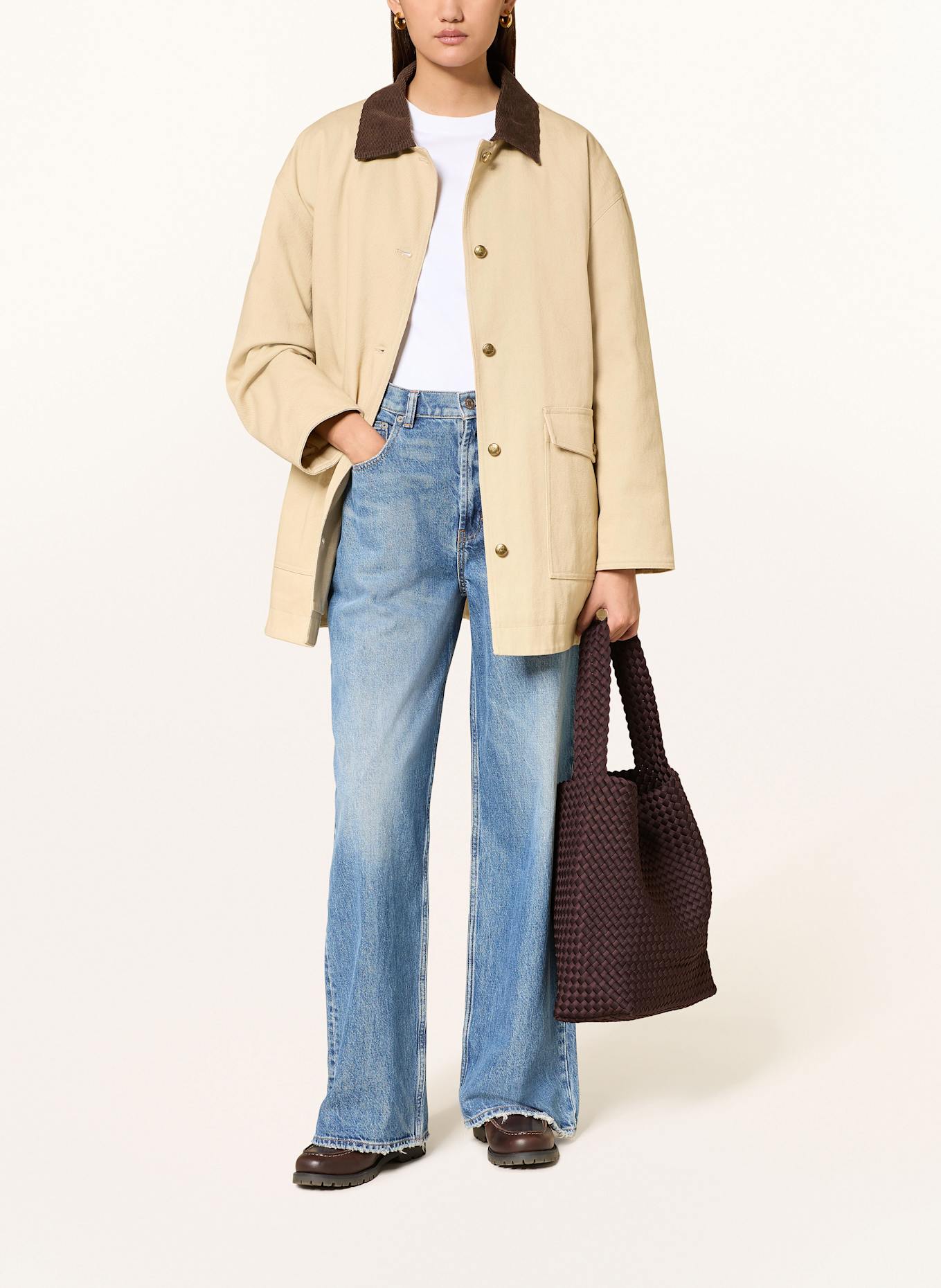 Naghedi Sac à poche MEDIUM avec pochette: MARRON FONCÉ