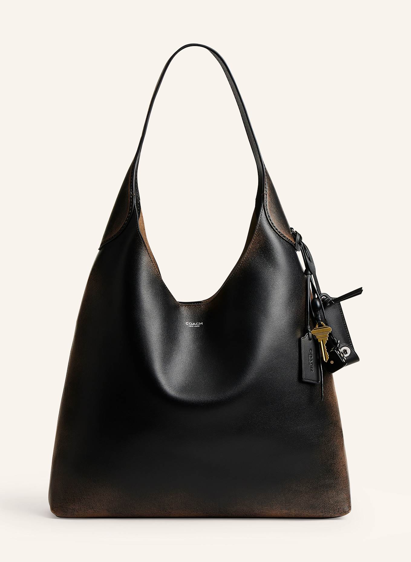 COACH Handtasche: DUNKELBRAUN / SCHWARZ