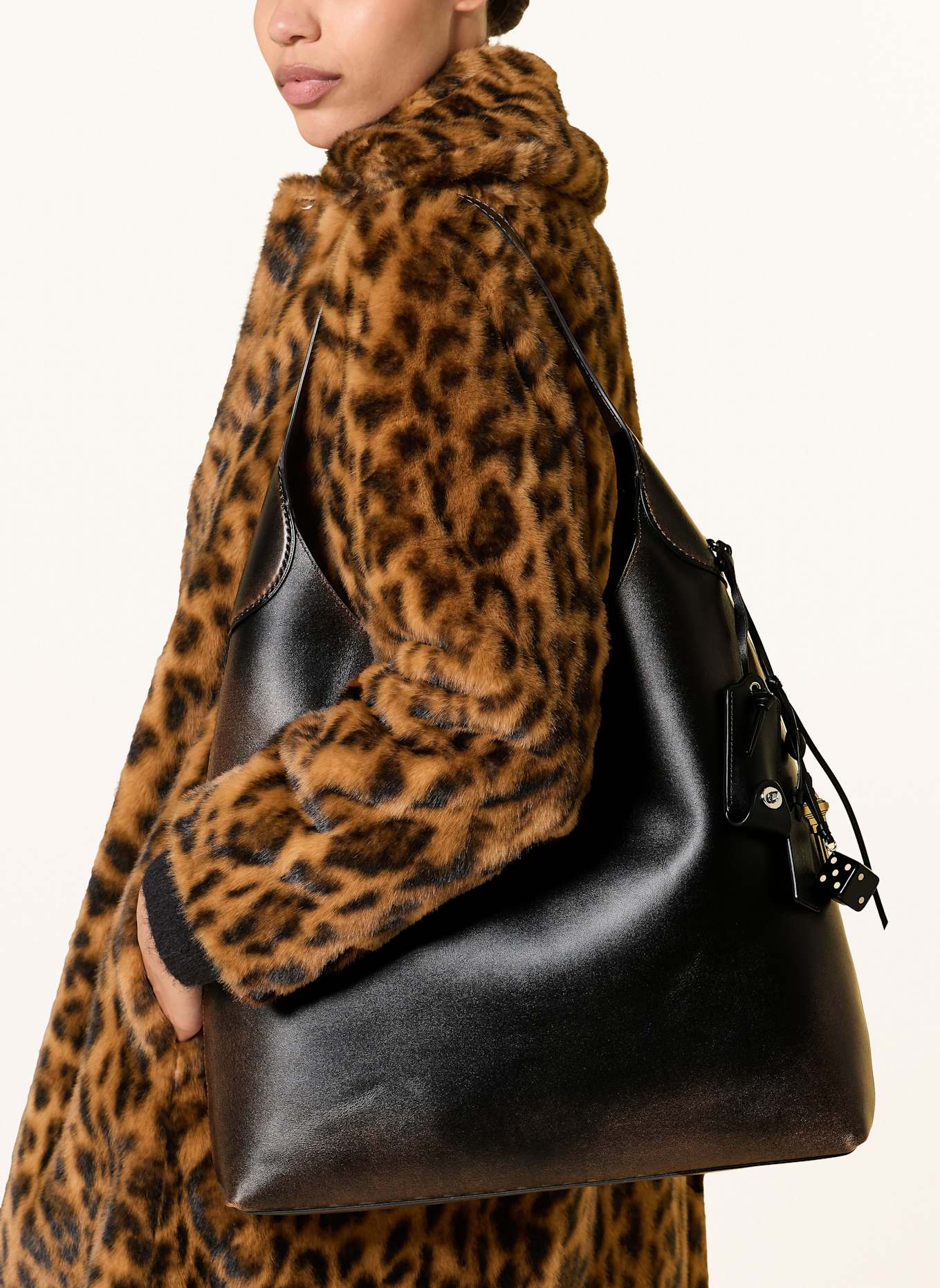 COACH Handtasche: DUNKELBRAUN / SCHWARZ