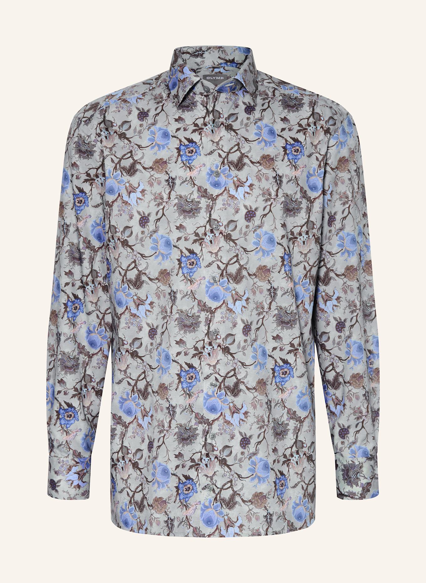 OLYMP Hemd Luxor comfort fit: HELLGRÜN / HELLBLAU / DUNKELBLAU