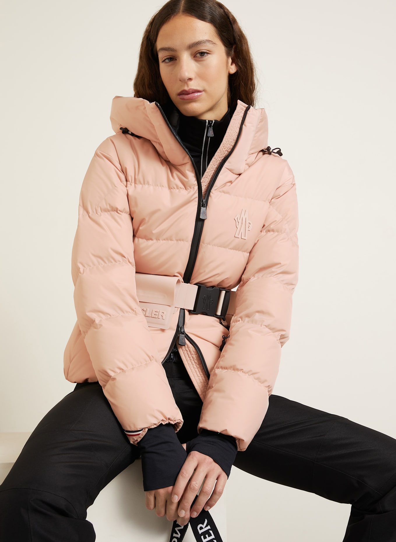MONCLER GRENOBLE Daunen-Skijacke BOUQUETIN: NUDE