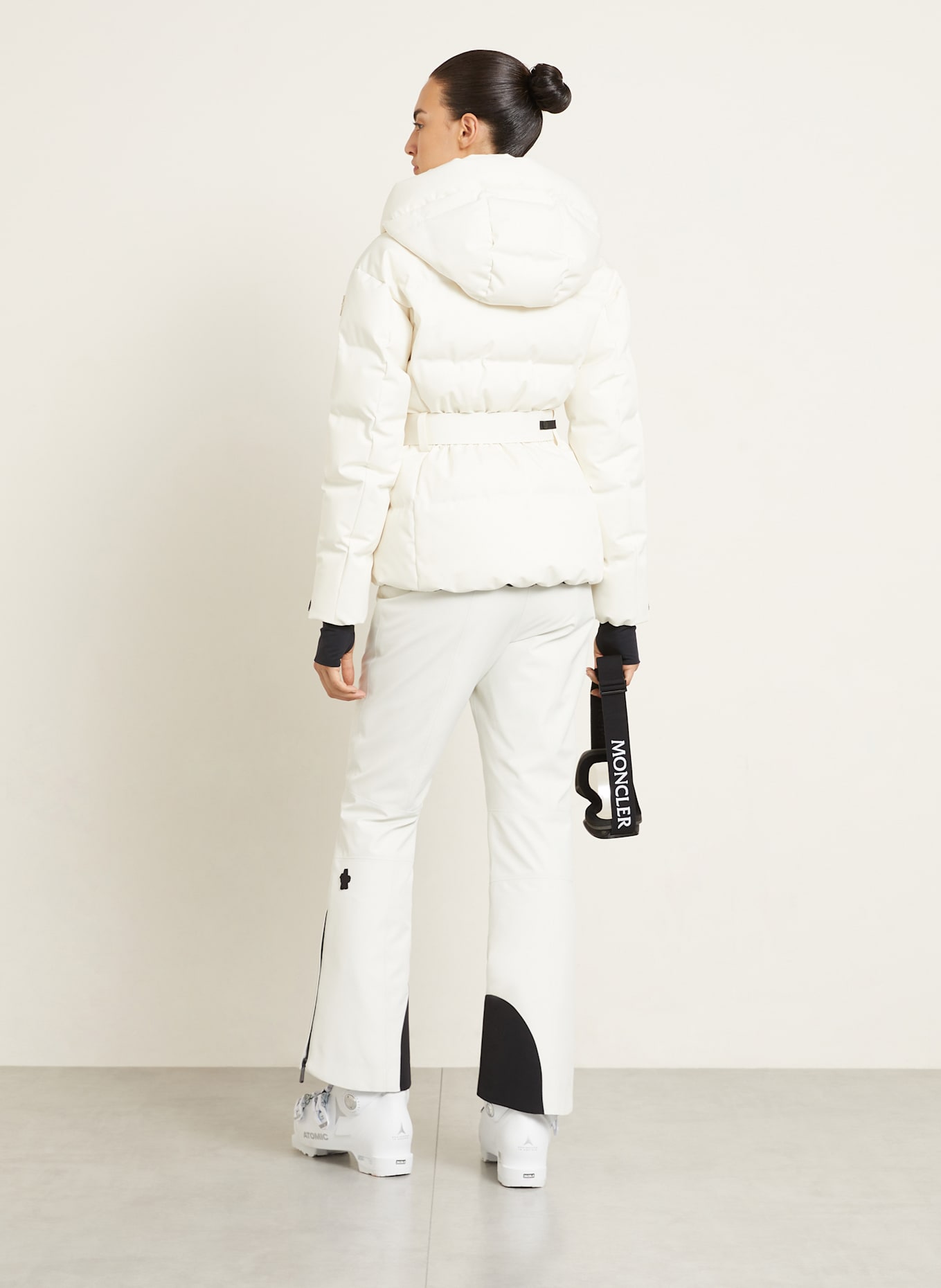 MONCLER GRENOBLE Skihose PANTALONE: ECRU