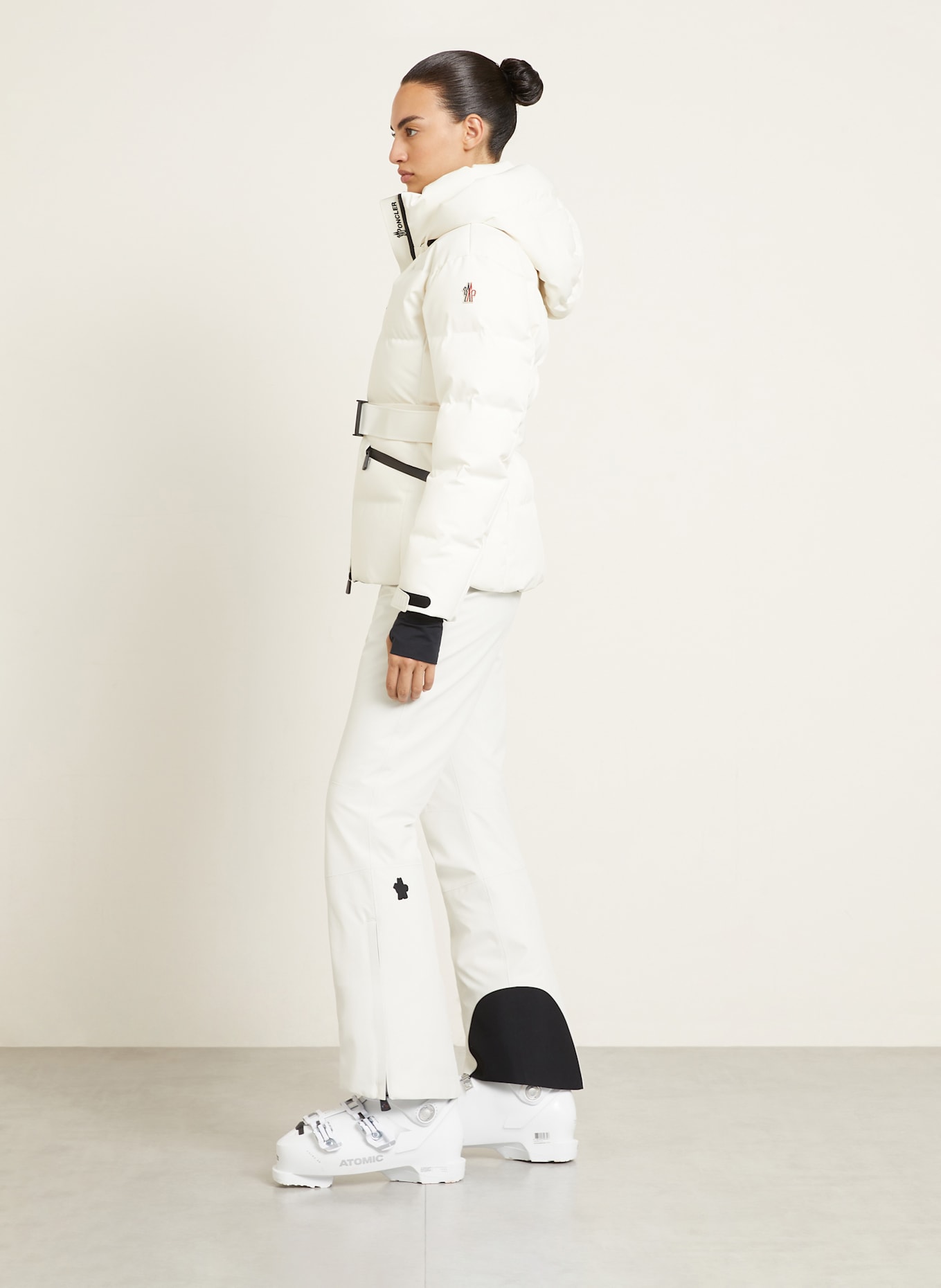 MONCLER GRENOBLE Skihose PANTALONE: ECRU