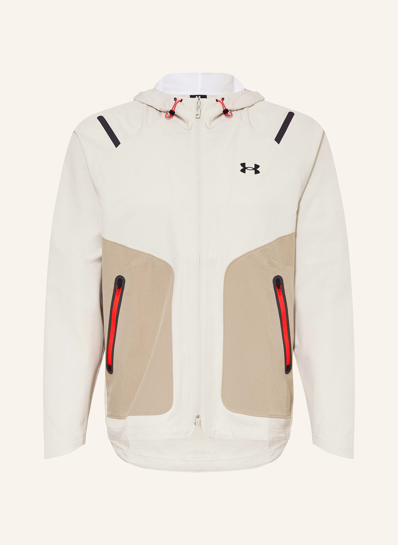 UNDER ARMOUR Trainingsjacke: HELLBRAUN / HELLGRAU