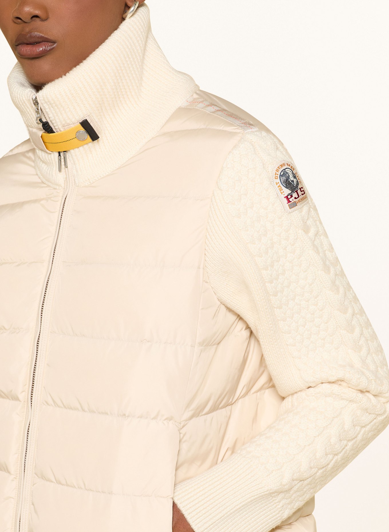 PARAJUMPERS Daunenjacke MOONIE im Materialmix: ECRU