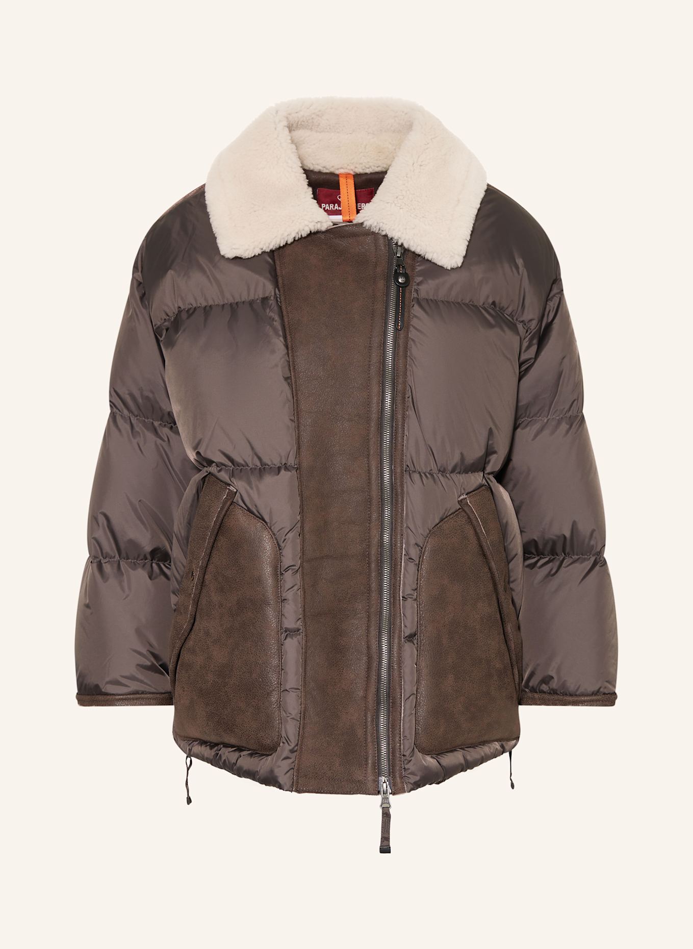 PARAJUMPERS Daunenjacke CHYNA im Materialmix: DUNKELBRAUN