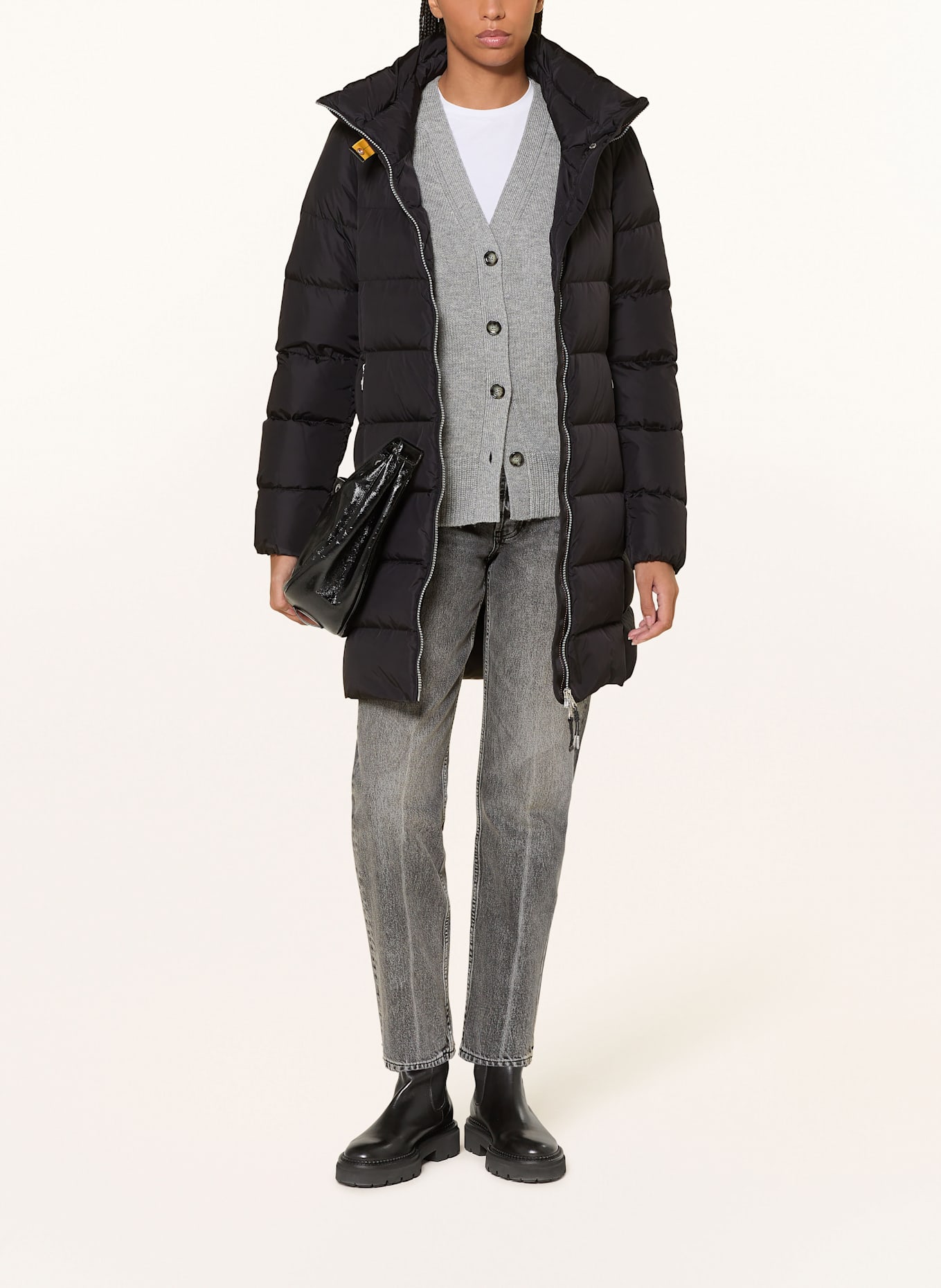 PARAJUMPERS Daunenmantel MALANDRA: SCHWARZ