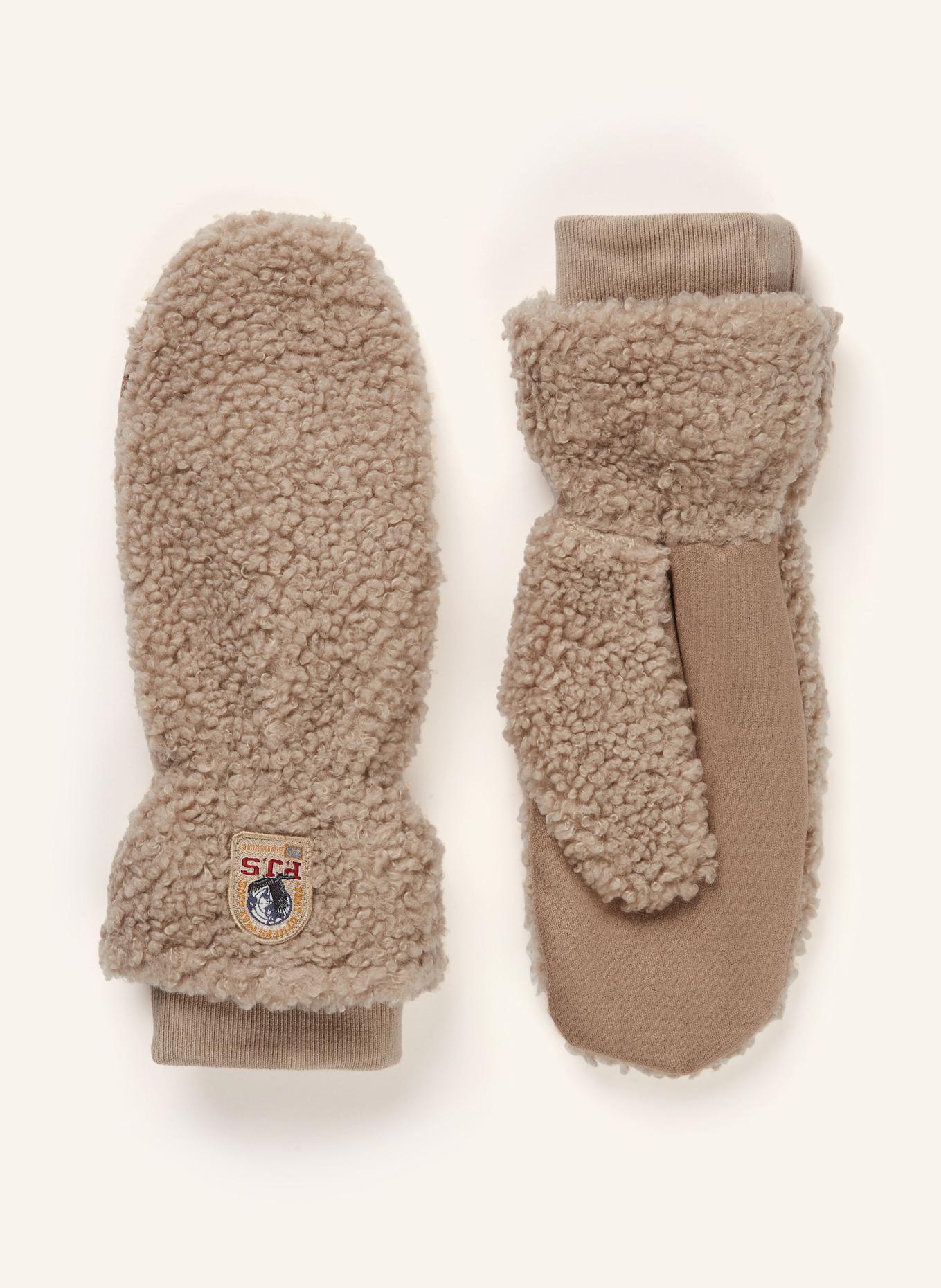 PARAJUMPERS Fäustlinge POWER mit Teddyfell: BEIGE