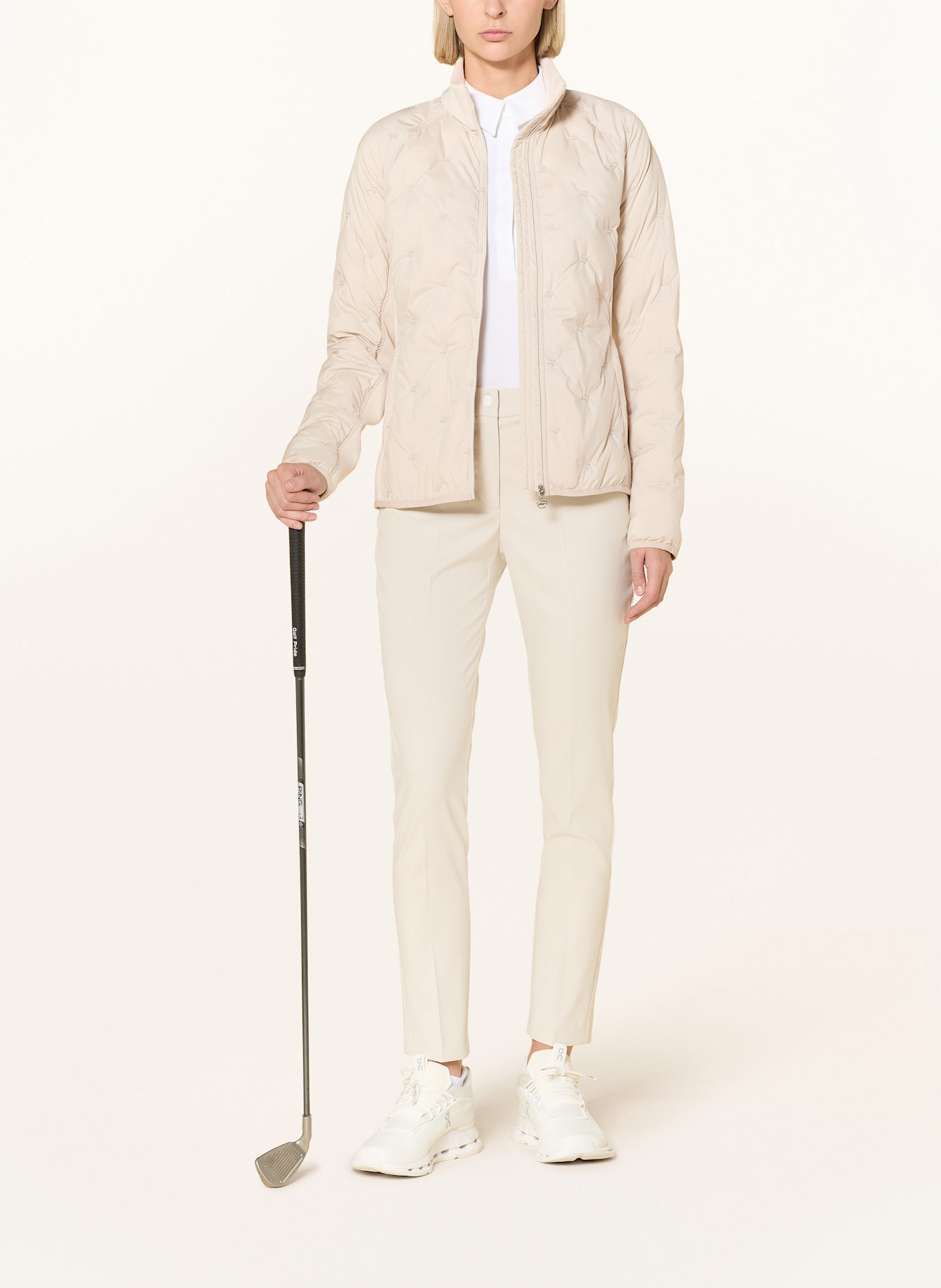 RÖHNISCH Hybrid-Jacke: CREME