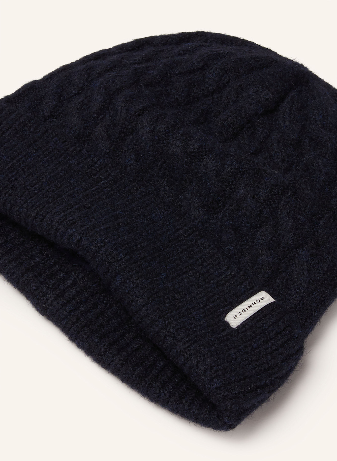 RÖHNISCH Mütze CABLE LINED: DUNKELBLAU
