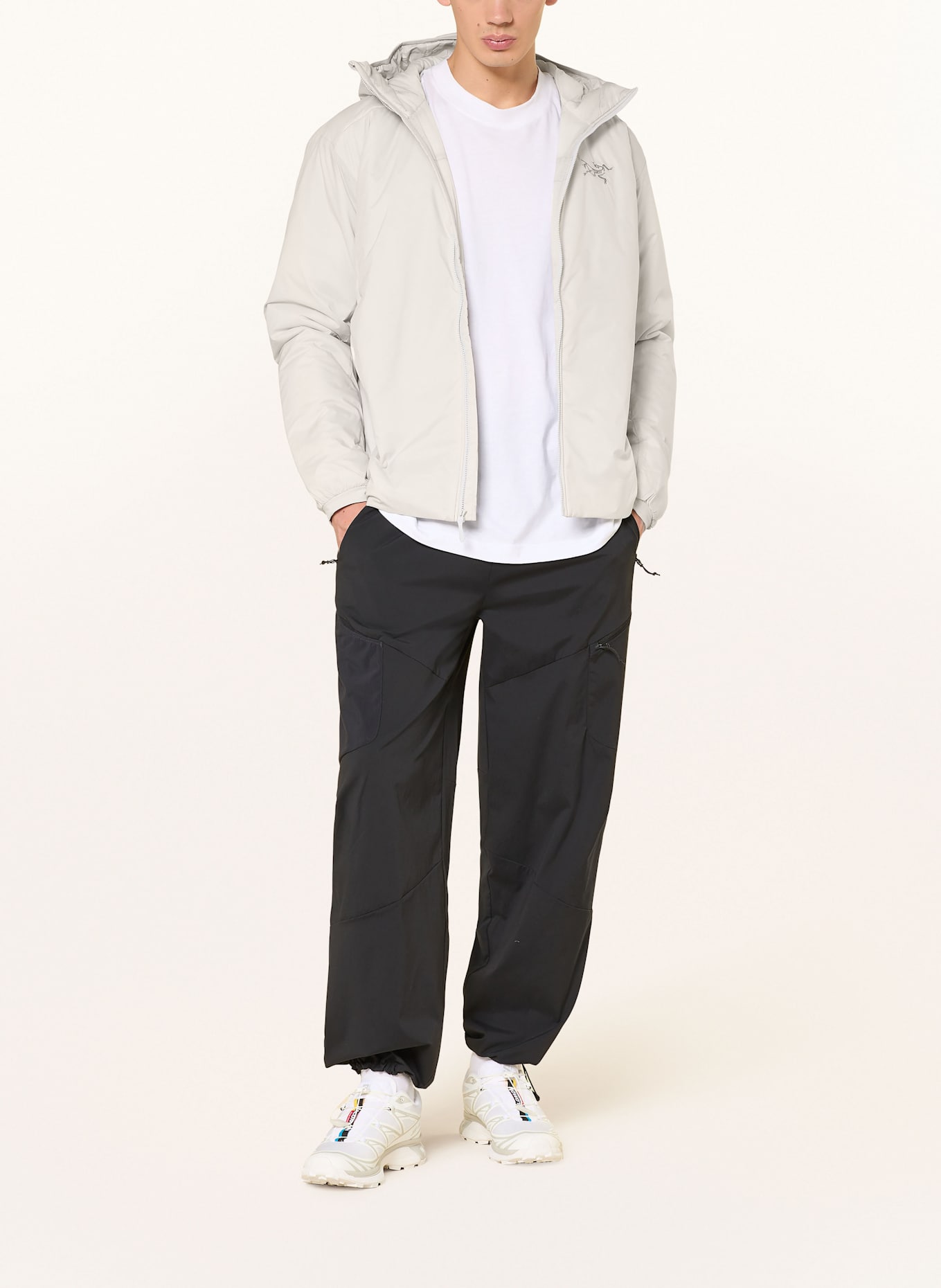 ARC'TERYX Funktionsjacke ATOM HOODY: HELLGRAU