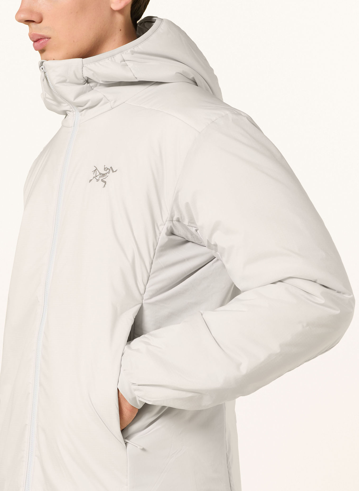 ARC'TERYX Funktionsjacke ATOM HOODY: HELLGRAU