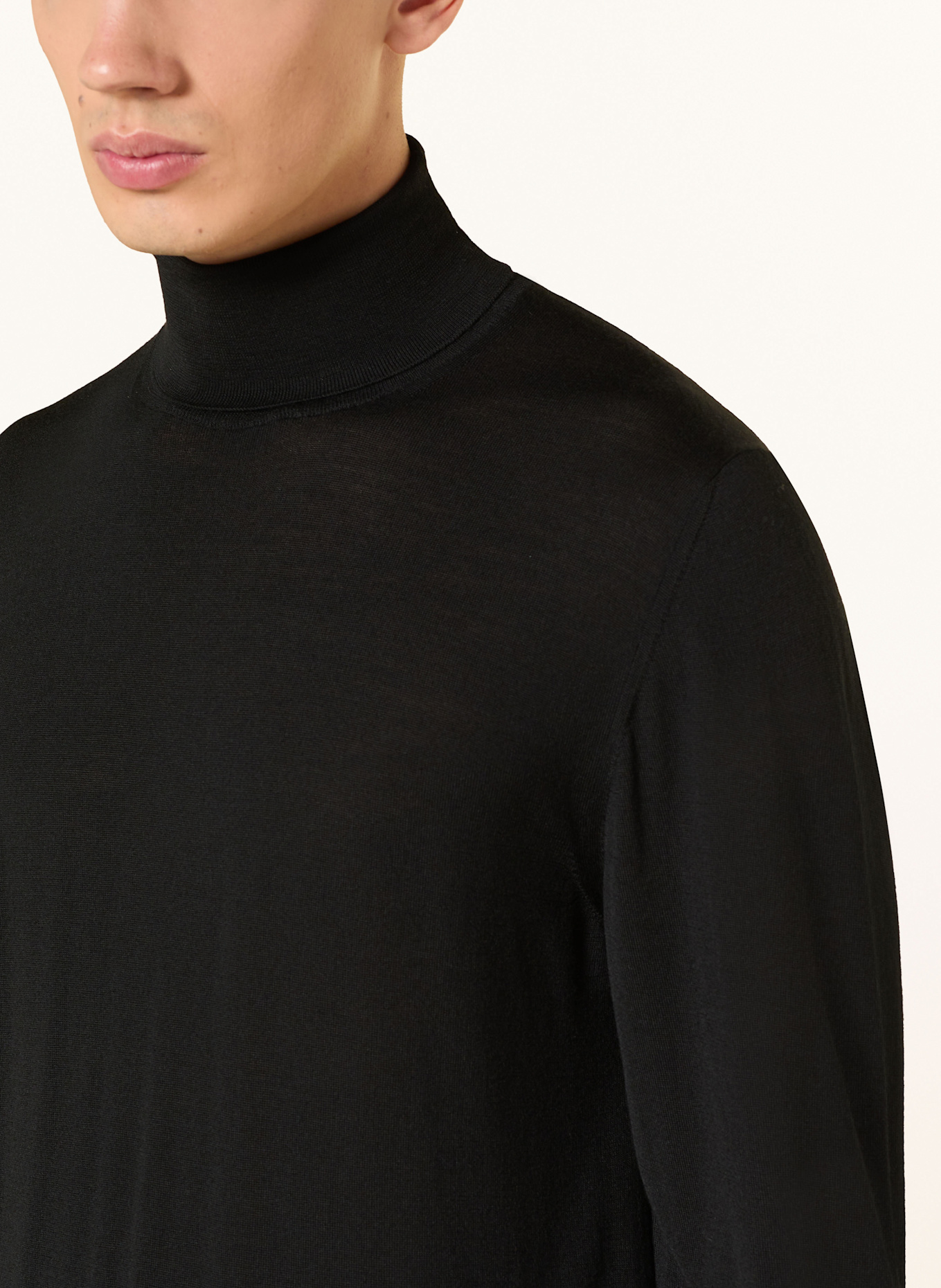 FEDELI Rollkragenpullover LANA: SCHWARZ