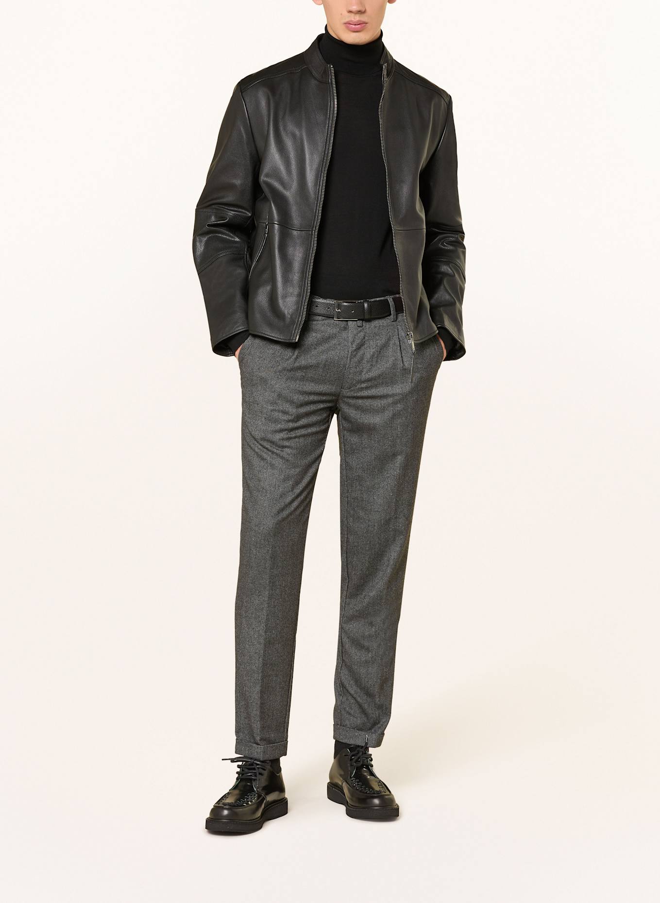 FEDELI Rollkragenpullover LANA: SCHWARZ