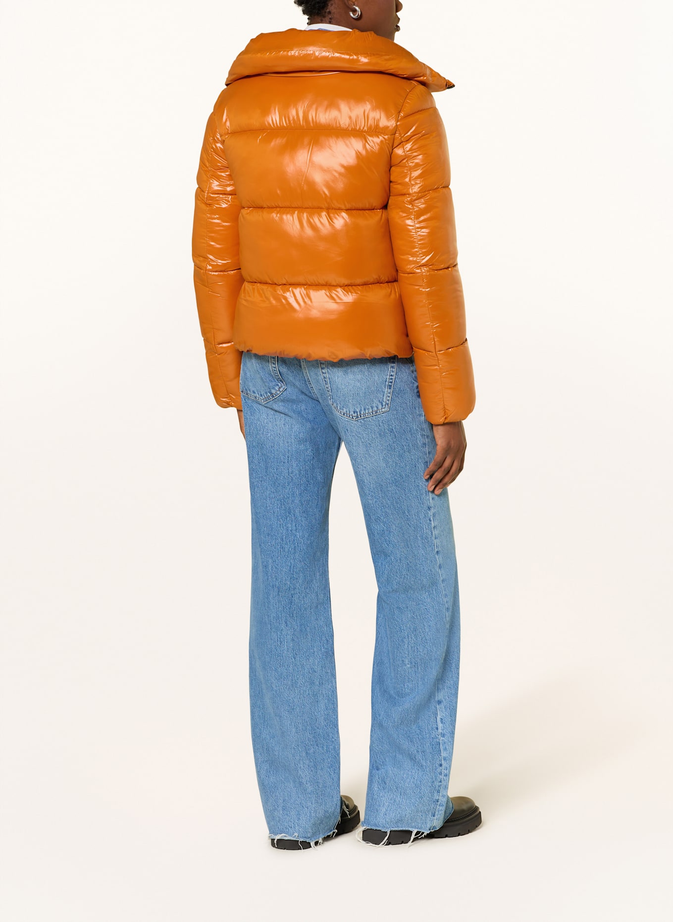 SAVE THE DUCK ISLA quilted jacket: ORANGE
