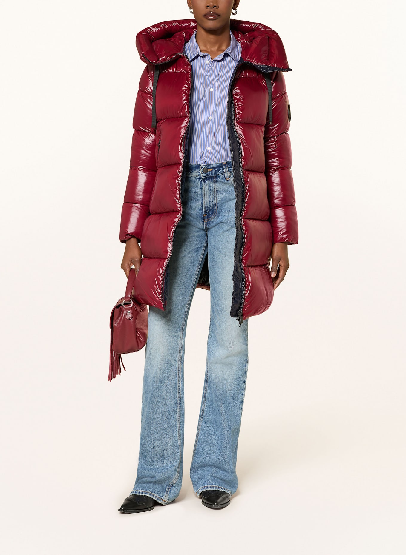 SAVE THE DUCK Steppmantel ISABEL: DUNKELROT