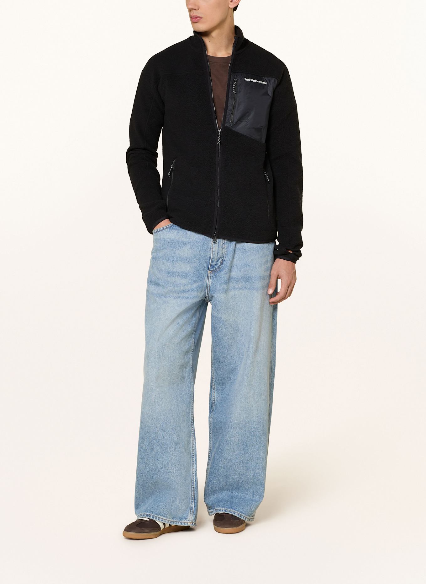 Peak Performance Fleecejacke: SCHWARZ