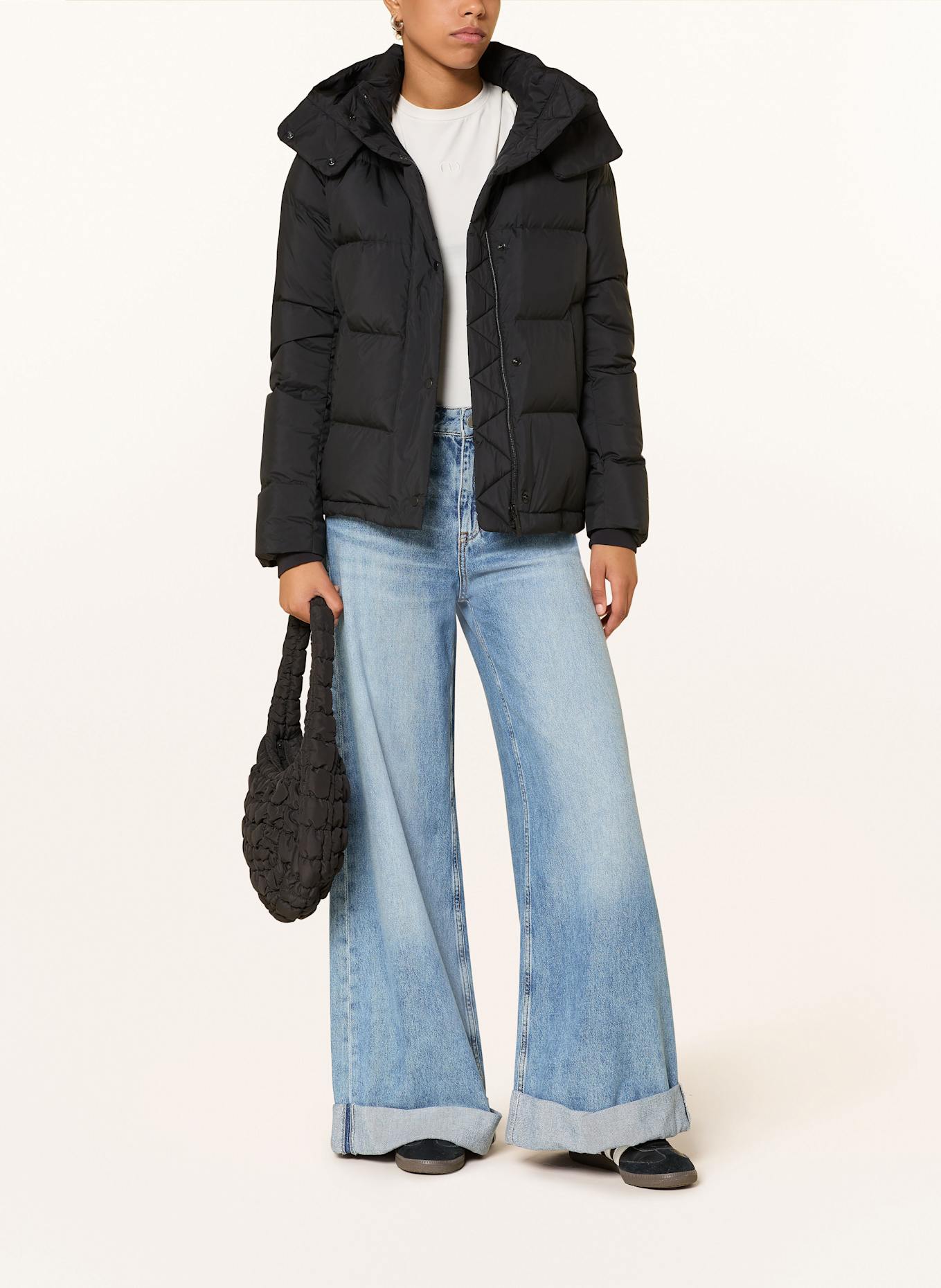 lululemon Daunenjacke WUNDER mit abnehmbarer Kapuze: SCHWARZ