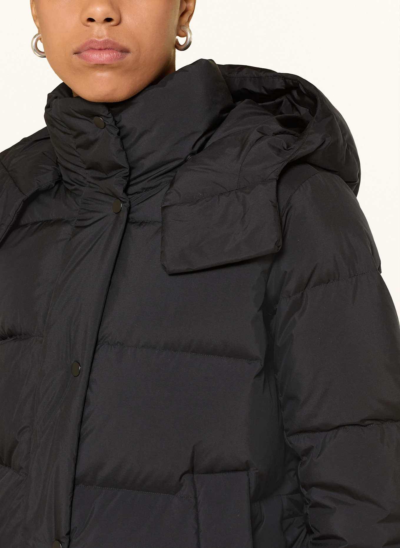 lululemon Daunenjacke WUNDER mit abnehmbarer Kapuze: SCHWARZ