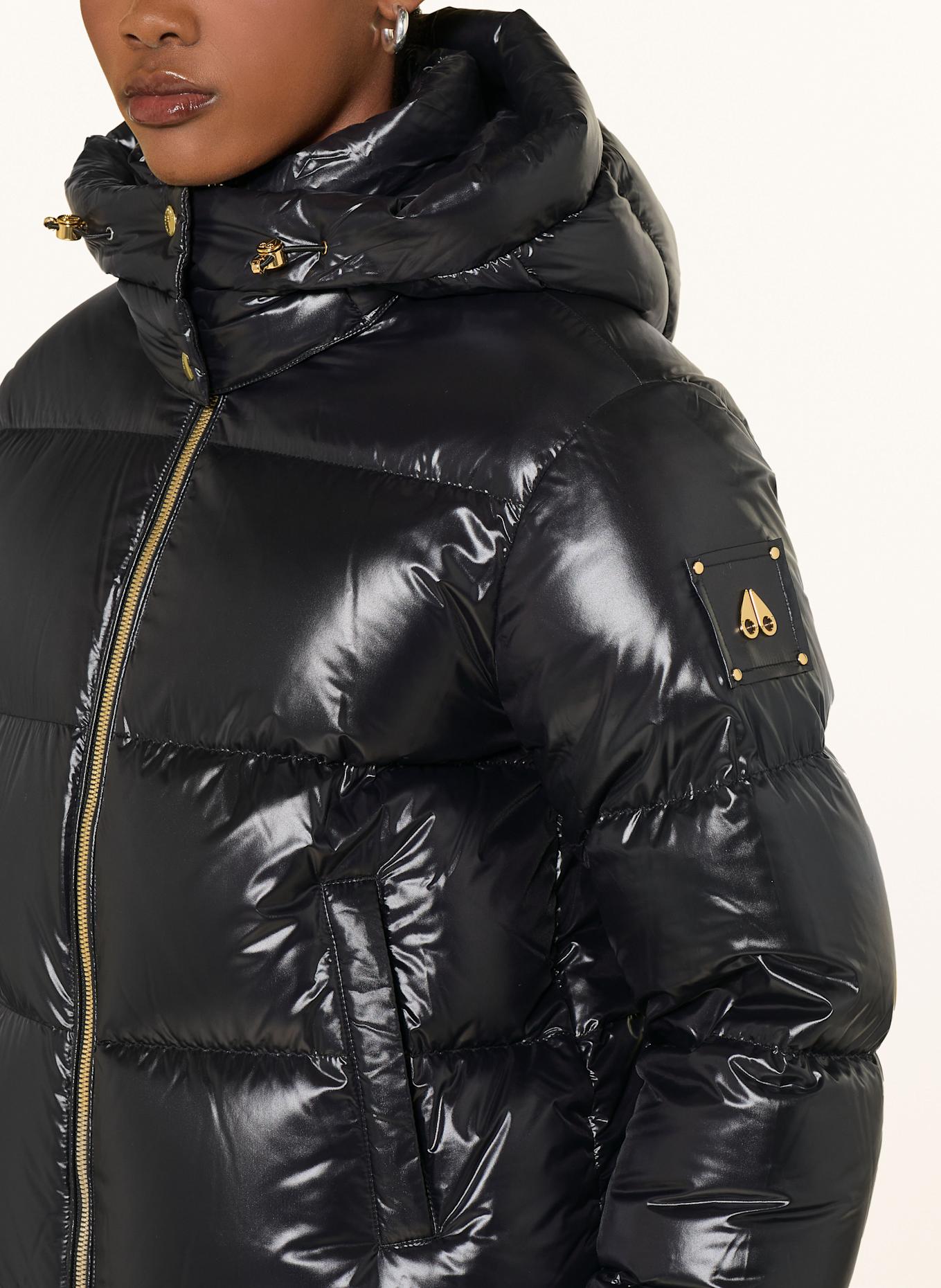 MOOSE KNUCKLES Daunenjacke MOONSTONE mit abnehmbarer Kapuze: SCHWARZ