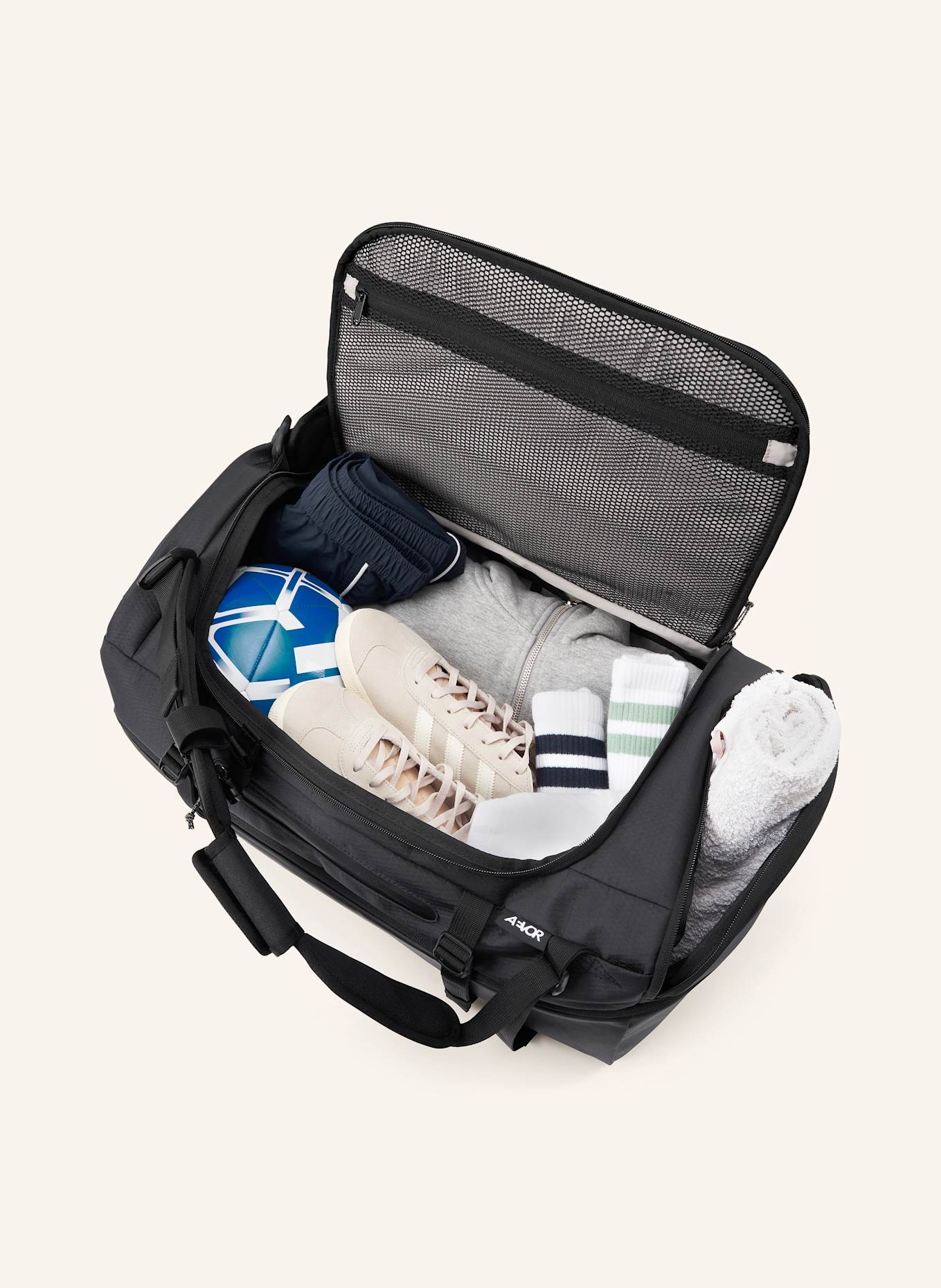 AEVOR Travel bag DUFFEL PACK 47L: BLACK