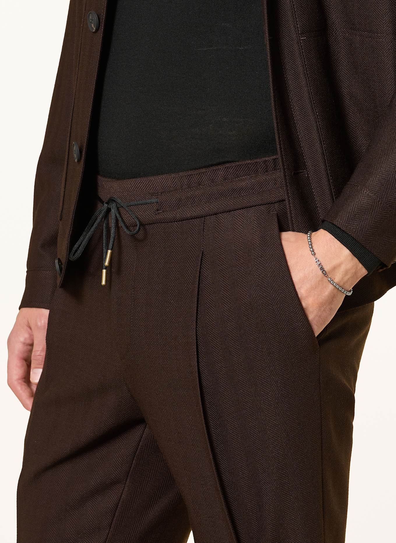 HUGO Bransoletka SMALLPEARL: SZARY