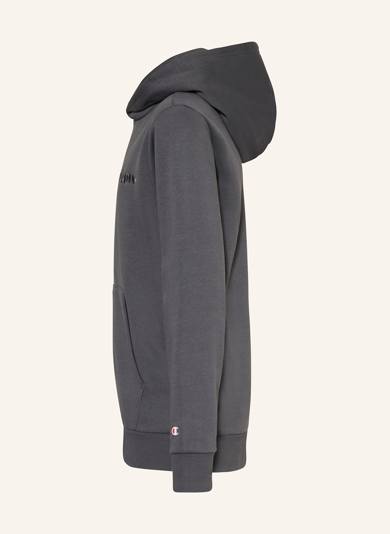 Champion Hoodie: DUNKELGRAU