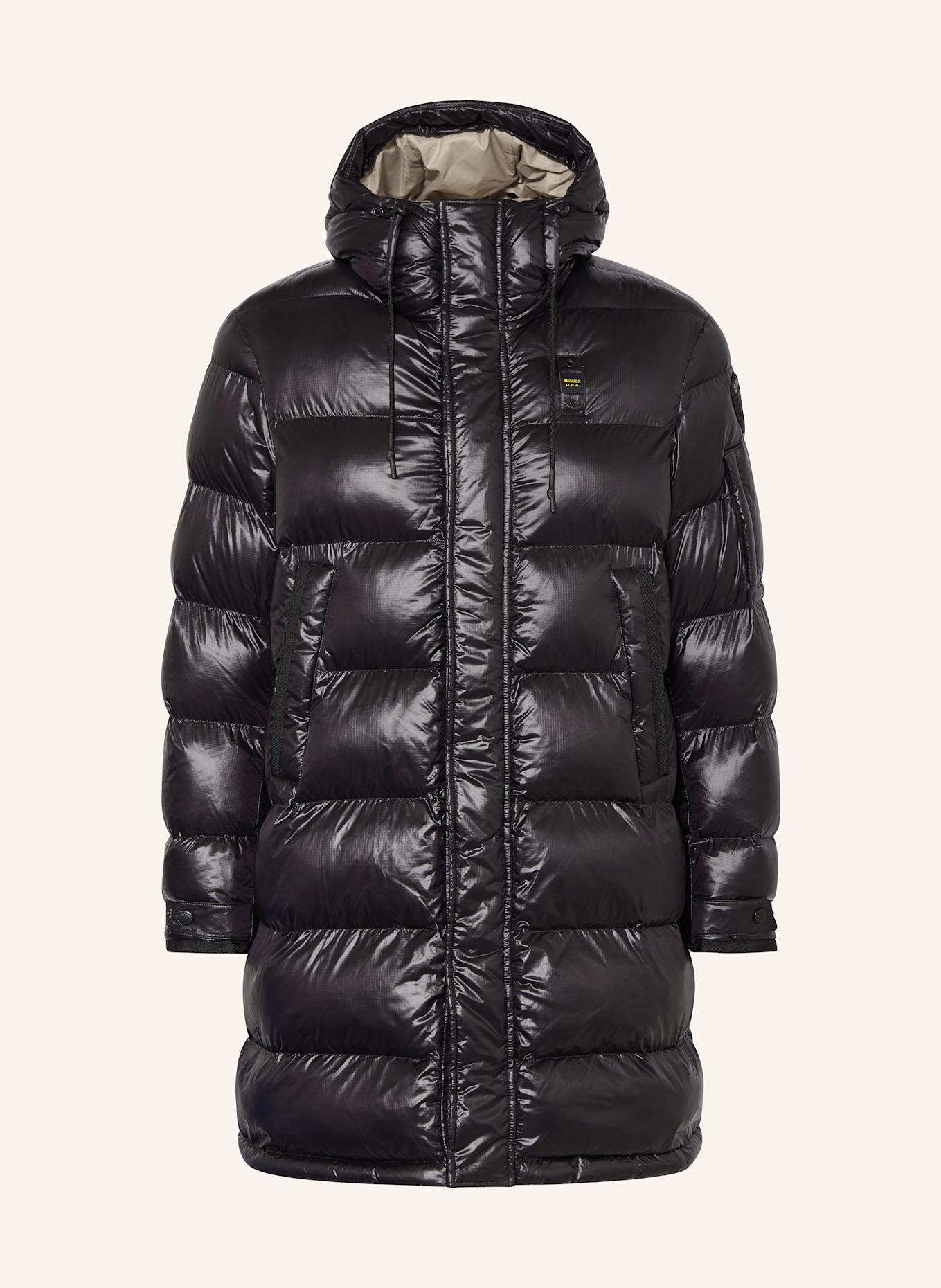 Blauer Steppmantel ALDRICH: SCHWARZ