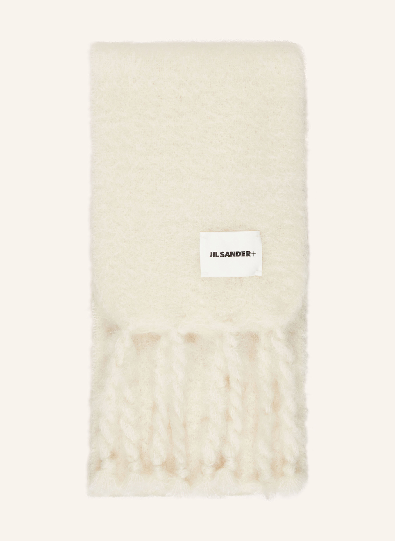 JIL SANDER Mohair scarf: ECRU
