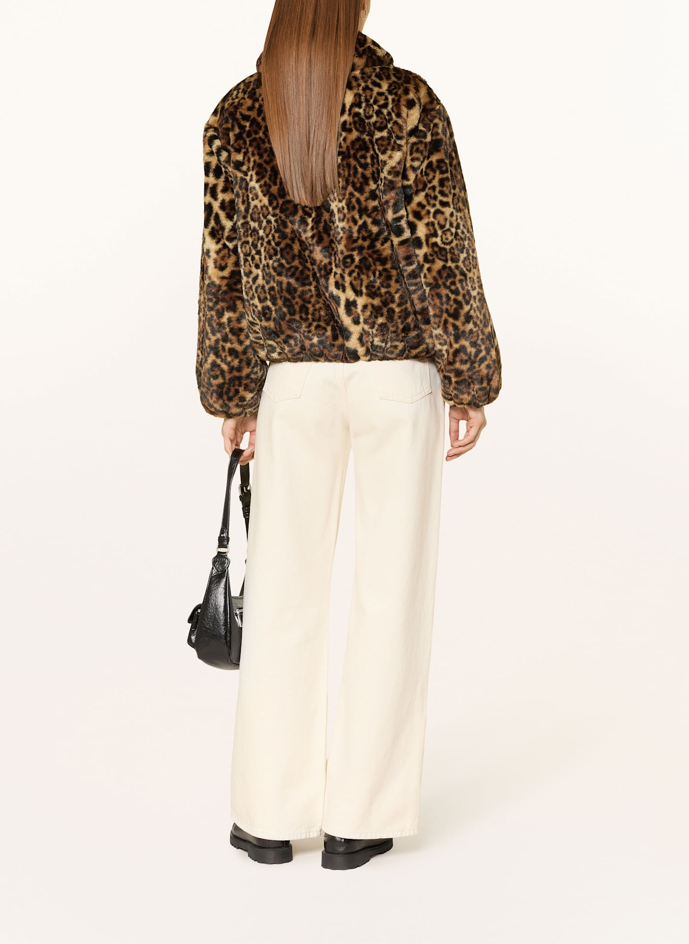 Levi's® Kunstfell-Jacke ELLE: BEIGE / BRAUN / SCHWARZ