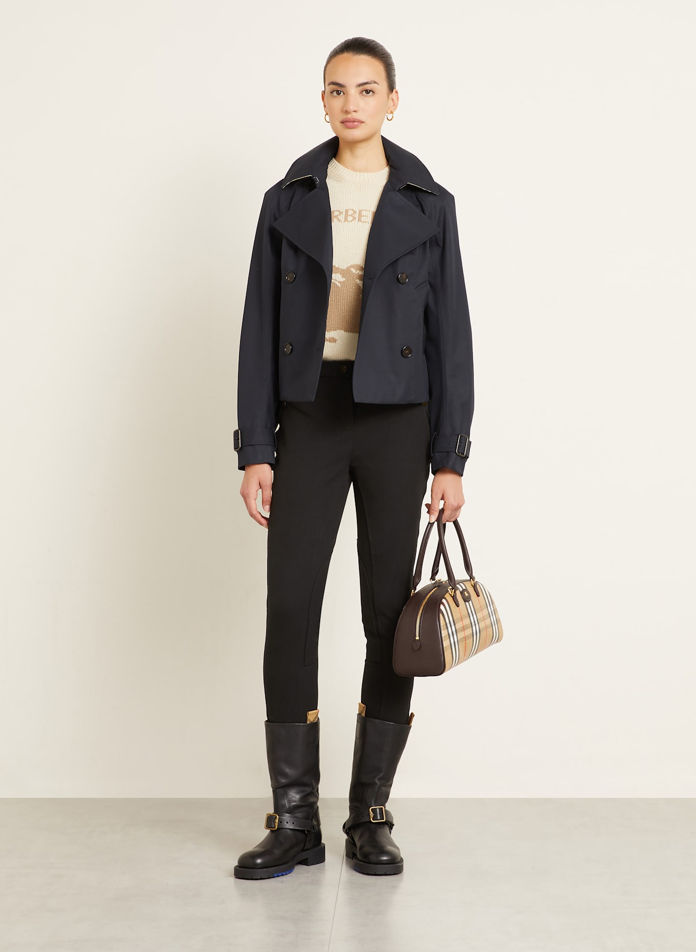 BURBERRY Trench-Jacke: DUNKELBLAU