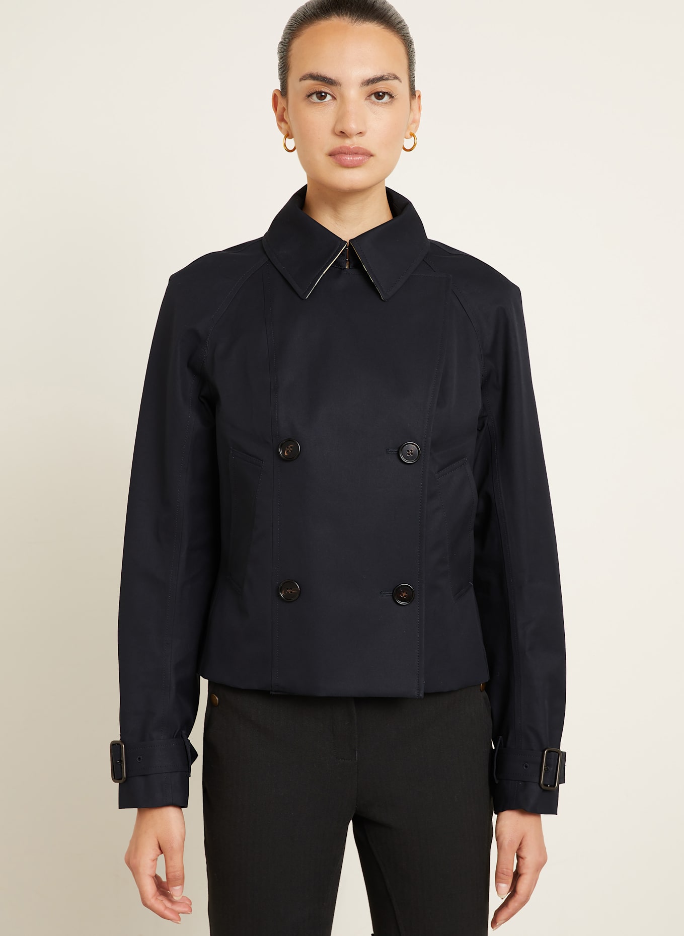 BURBERRY Trench-Jacke: DUNKELBLAU